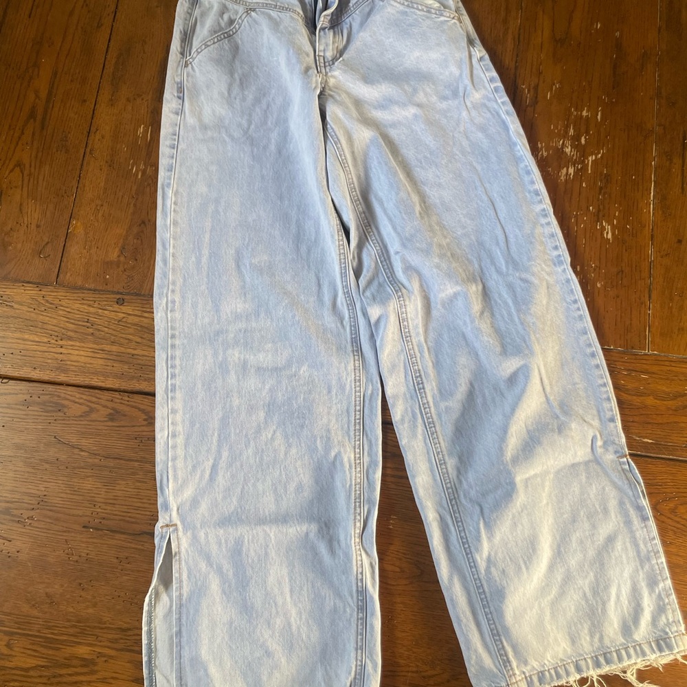 Princess Polly Sky Blue Denim Pants